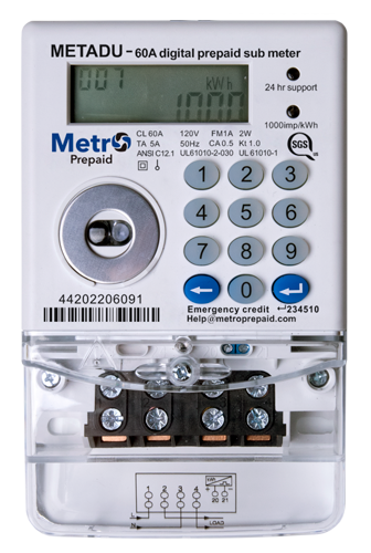 electric sub meters for adu housing