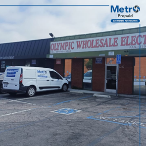 Olympic Wholesale Electric sells Metro Prepaid sub meters for tenants in Los Angeles, California